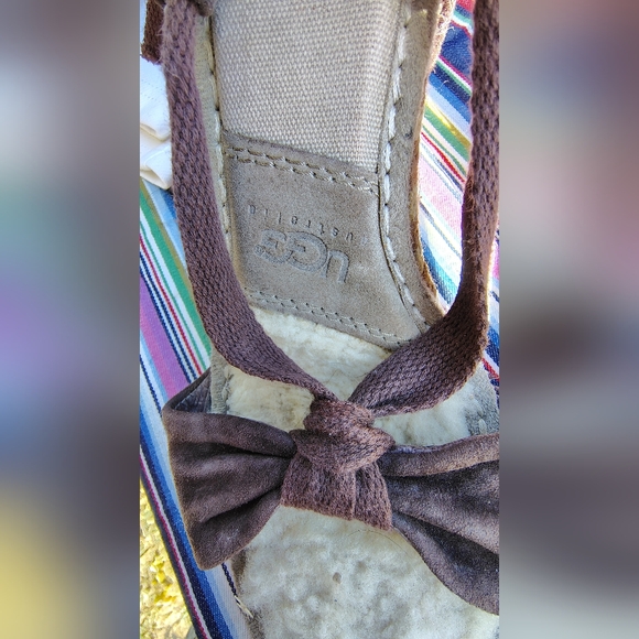 UGG AUSTRALIA AMELIE Espadrilles Wrap Lace Sandals 8 Wedge Heel - Picture 3 of 7